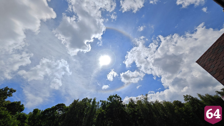 Саратовцы поделились эффектными снимками июльского гало